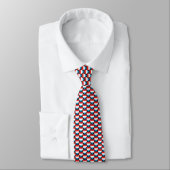 Luxembourg Flag Hearts Tie ネクタイ (タイ)