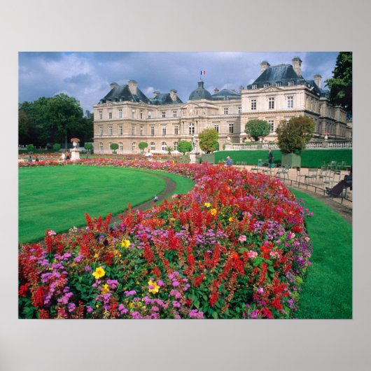Luxembourg Palace in Paris, France. ポスター (正面)
