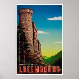 Luxembourg Print Europe Travel Poster Art ポスター