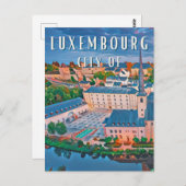 Luxembourg, ville cosmopolite et multilingue ポストカード (正面/裏面)