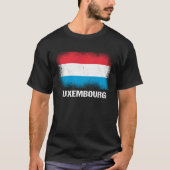 Luxembourger Flag Luxembourg Tシャツ (正面)