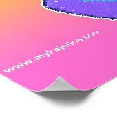 "Luxie"レインボーサイバーゴシックフラフープ妖精ポスター ポスター (角)