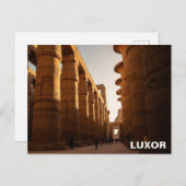 Luxor Egypt Karnak Temple Travel ポストカード (正面/裏面)