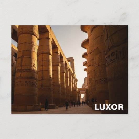 Luxor Egypt Karnak Temple Travel ポストカード (正面)