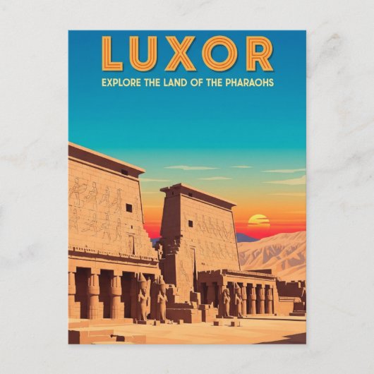 Luxor Egypt Travel ポストカード (正面)