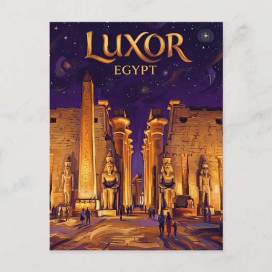 Luxor Temple Egypt ポストカード (正面)