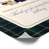 Luxsary  Bear Plaid Baby Shower Books ポスター (角)