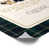 Luxsary  Bear Plaid Baby Shower Bottle Chug ポスター (角)