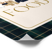 Luxsary  Bear Plaid Baby Shower Food Bar ポスター (角)