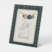 Luxsary Bear Plaid Baby Shower Gift Card 台座サイン (正面)