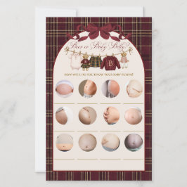Luxsary Teddy Baby Shower Girl Plaid Game