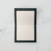 Luxsary Teddy Bear Plaid Baby Shower サンキューカード (内部)