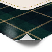 Luxsary Teddy Bear Plaid Baby Shower  ポスター (コーナー)