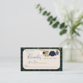 Luxsary Teddy Bear Plaid Baby Shower Guess Game エンクロージャーカード (スタンド正面)