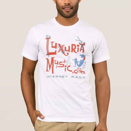 LuxuriaMusic Tシャツ – Bella Canvas (正面)