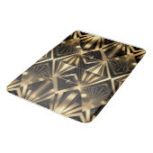 Luxurious Art Deco Geometric Gold and Black バスマット (アングル)