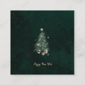 Luxurious, artistic design with a  festive tree エンクロージャーカード (正面)