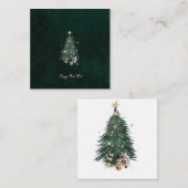Luxurious, artistic design with a  festive tree エンクロージャーカード (正面/裏面)