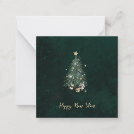 Luxurious, artistic design with a festive tree ノートカード
