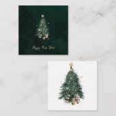 Luxurious, artistic design with a  festive tree ノートカード (正面/裏面)