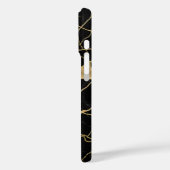 Luxurious Black Marble with Gold Veins Case-Mate iPhoneケース (裏面 / 左)