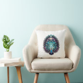 Luxurious Celestial Peacock Pillow Cover クッション (椅子)