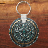 Luxurious Circular Mosaic Wall Macro キーホルダー (裏面)