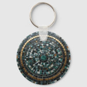 Luxurious Circular Mosaic Wall Macro キーホルダー (裏面)