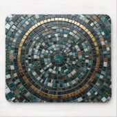 Luxurious Circular Mosaic Wall Macro マウスパッド (正面)