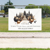 Luxurious Cityscape New Year’s Greeting 横断幕 (インサイチュ)