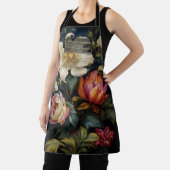 Luxurious Dutch Floral Painting Floral Designer  エプロン (インサイチュ)