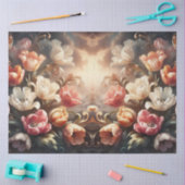 Luxurious Ethereal Baroque Floral Decoupage 薄葉紙 (クラフト)