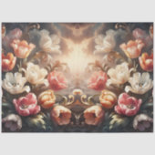 Luxurious Ethereal Baroque Floral Decoupage 薄葉紙 (正面)