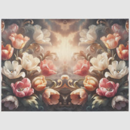 Luxurious Ethereal Baroque Floral Decoupage 薄葉紙