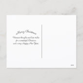 Luxurious Gold Art Deco Merry Christmas Wreath シーズンポストカード (裏面)