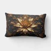 Luxurious Gold Flower ランバークッション (裏面)