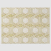 Luxurious Gold Hexagon Pattern - Marble Texture 薄葉紙 (正面)