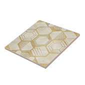 Luxurious Gold Hexagon Pattern - Marble Texture 2 タイル (側面)