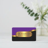 Luxurious Gold Wave Layers Boutique 名刺 (スタンド正面)