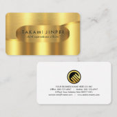 Luxurious Gold Wave Layers CEO 名刺 (正面/裏面)