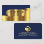 Luxurious Gold Wave Layers CEO 名刺 (正面/裏面)
