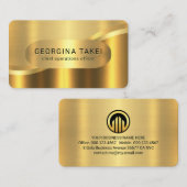 Luxurious Gold Wave Layers CEO 名刺 (正面/裏面)