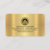 Luxurious Gold Wave Layers CEO 名刺 (裏面)