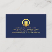 Luxurious Gold Wave Layers CEO Boss 名刺 (裏面)