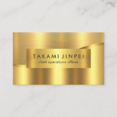 Luxurious Gold Wave Layers CEO Boss 名刺 (正面)