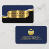 Luxurious Gold Wave Layers CEO Boss 名刺 (正面/裏面)