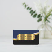 Luxurious Gold Wave Layers CEO Boss 名刺 (スタンド正面)