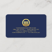 Luxurious Gold Wave Layers CEO Boss 名刺 (裏面)