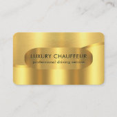 Luxurious Gold Wave Layers Chauffeur 名刺 (正面)