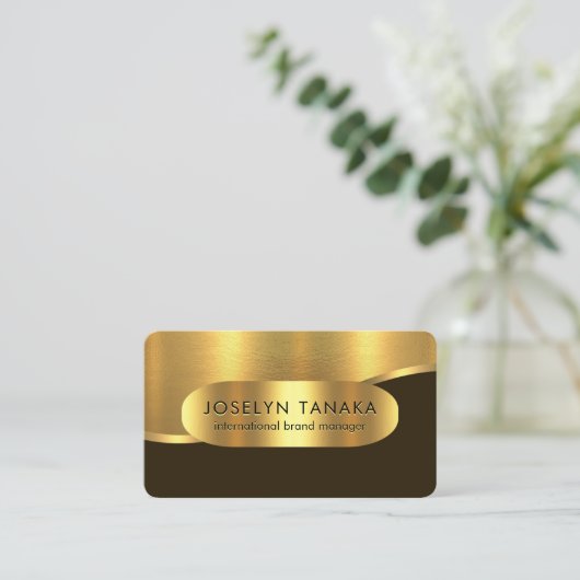 Luxurious Gold Wave Layers COO 名刺 (スタンド正面)